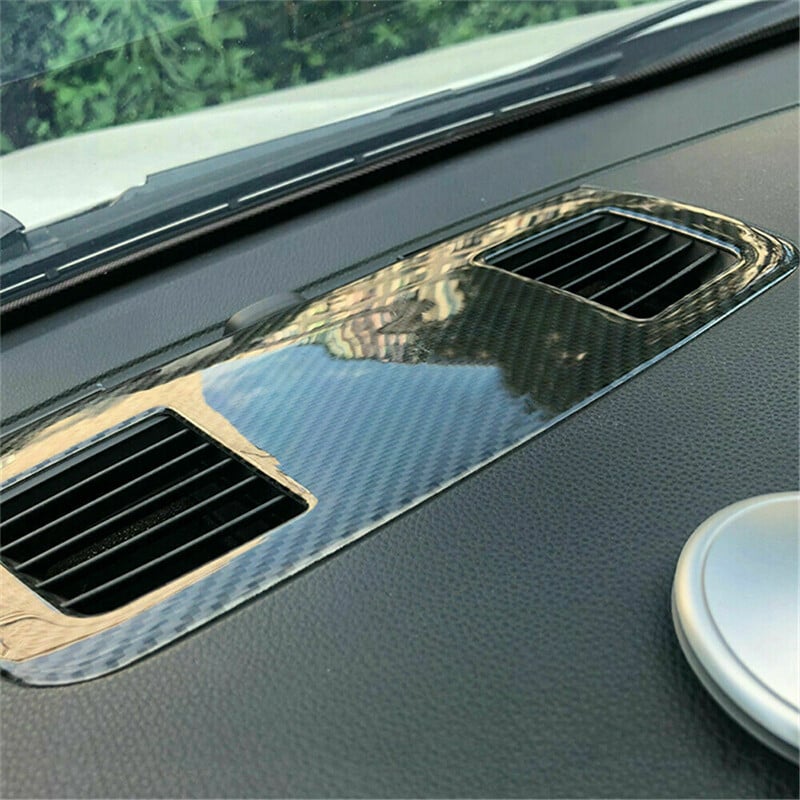 Pre BMW E90 E92 E93 3 Series 2005-2012, kryt vetracieho otvoru v stredovej konzole s uhlíkovými vláknami, obloženie, doplnky do interiéru auta