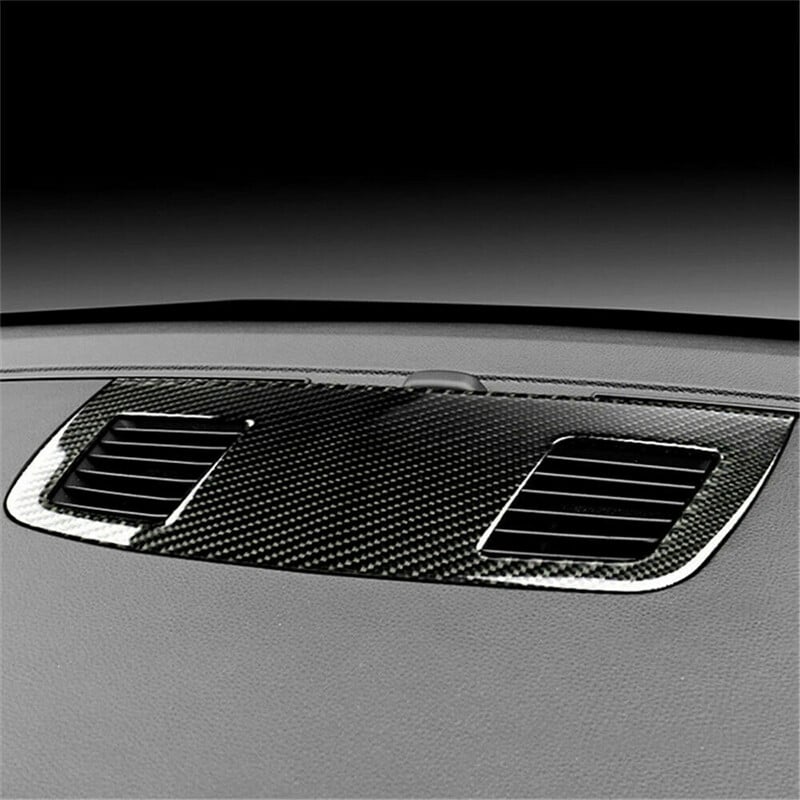 Pre BMW E90 E92 E93 3 Series 2005-2012, kryt vetracieho otvoru v stredovej konzole s uhlíkovými vláknami, obloženie, doplnky do interiéru auta
