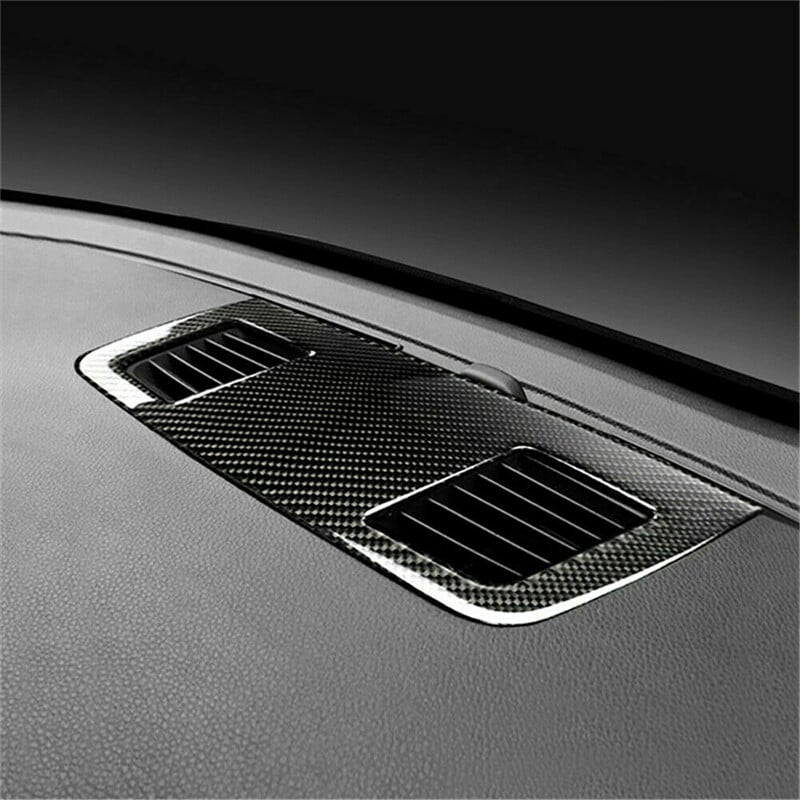 Pre BMW E90 E92 E93 3 Series 2005-2012, kryt vetracieho otvoru v stredovej konzole s uhlíkovými vláknami, obloženie, doplnky do interiéru auta