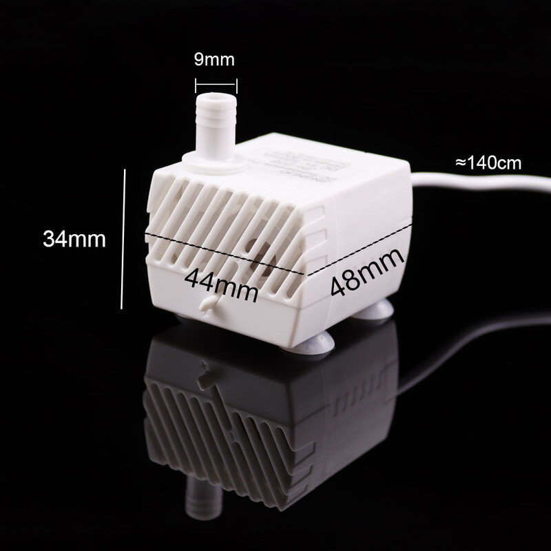 Akvaariumi sukelpump Veepump Mini DC5V USB Toiteliides 280L/h Sobib väikestele akvaariumidele