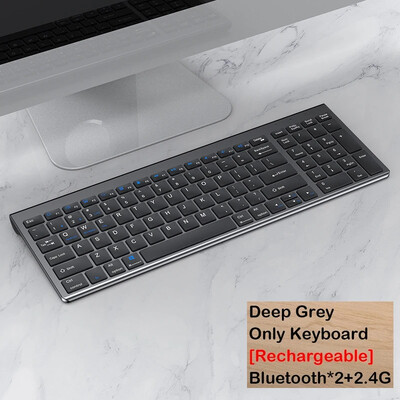 Hebrejski/ruski/španjolski/portugalski/korejski Bluetooth 5.0 & 2.4G bežična punjiva tipkovnica za tablet iPad PC Android IOS Win