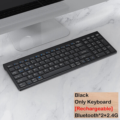 Hebrejski/ruski/španjolski/portugalski/korejski Bluetooth 5.0 & 2.4G bežična punjiva tipkovnica za tablet iPad PC Android IOS Win