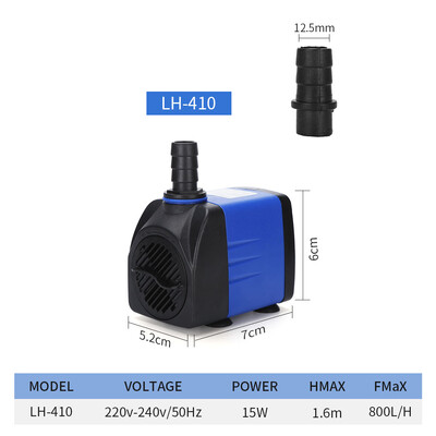 3/4/6/10/15/25W Daugiafunkcis akvariumo vandens siurbliai Tvenkinio baseino fontanai Siurblys Vandeniui atsparus panardinamasis žuvų tvenkinio vandens siurblys