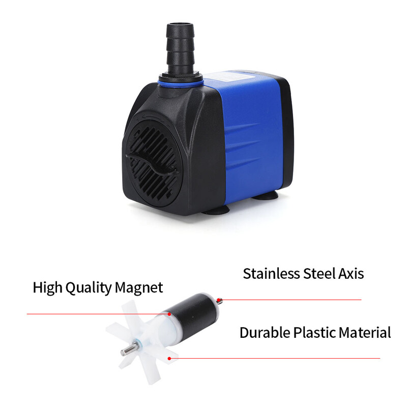 3/4/6/10/15/25W Daugiafunkcis akvariumo vandens siurbliai Tvenkinio baseino fontanai Siurblys Vandeniui atsparus panardinamasis žuvų tvenkinio vandens siurblys