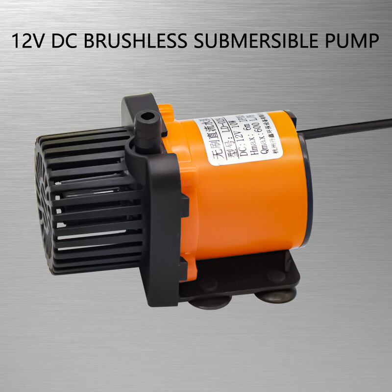12 V vee väike sukelpump, 5/16 tolline väljalaskeava vaikne alalisvoolu harjadeta pump, sobib akvaariumi purskkaevu basseini vannile