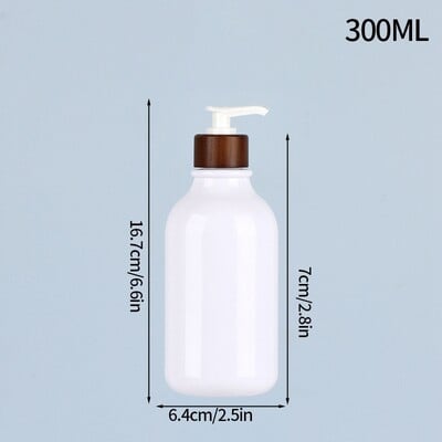 Dávkovač mydla 300/500 ml do kúpeľne, veľkokapacitná fľaša so šampónom a sprchovým gélom, doplniteľná nádoba na tekuté mydlo