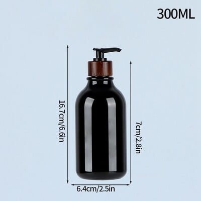 Dávkovač mydla 300/500 ml do kúpeľne, veľkokapacitná fľaša so šampónom a sprchovým gélom, doplniteľná nádoba na tekuté mydlo