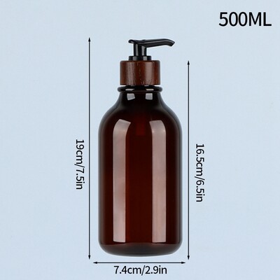 Dávkovač mydla 300/500 ml do kúpeľne, veľkokapacitná fľaša so šampónom a sprchovým gélom, doplniteľná nádoba na tekuté mydlo