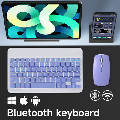 Vezeték nélküli billentyűzet iOS Android Windows Bluetooth Teclado Xiaomi Huawei Samsung Tablet spanyol francia arab Oroszország héber