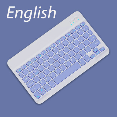 Ασύρματο πληκτρολόγιο για iOS Android Windows Bluetooth Teclado για Xiaomi Huawei Samsung Tablet Ισπανικά Γαλλικά Αραβικά Ρωσία Εβραϊκά