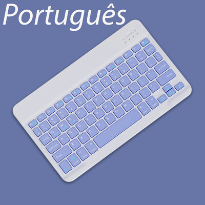 Ασύρματο πληκτρολόγιο για iOS Android Windows Bluetooth Teclado για Xiaomi Huawei Samsung Tablet Ισπανικά Γαλλικά Αραβικά Ρωσία Εβραϊκά