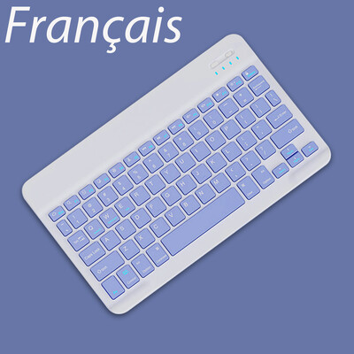Ασύρματο πληκτρολόγιο για iOS Android Windows Bluetooth Teclado για Xiaomi Huawei Samsung Tablet Ισπανικά Γαλλικά Αραβικά Ρωσία Εβραϊκά