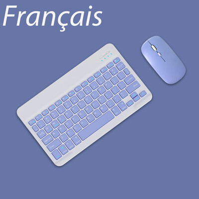 Ασύρματο πληκτρολόγιο για iOS Android Windows Bluetooth Teclado για Xiaomi Huawei Samsung Tablet Ισπανικά Γαλλικά Αραβικά Ρωσία Εβραϊκά