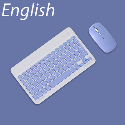 Ασύρματο πληκτρολόγιο για iOS Android Windows Bluetooth Teclado για Xiaomi Huawei Samsung Tablet Ισπανικά Γαλλικά Αραβικά Ρωσία Εβραϊκά