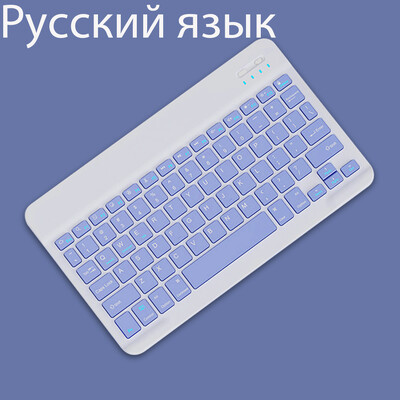 Ασύρματο πληκτρολόγιο για iOS Android Windows Bluetooth Teclado για Xiaomi Huawei Samsung Tablet Ισπανικά Γαλλικά Αραβικά Ρωσία Εβραϊκά