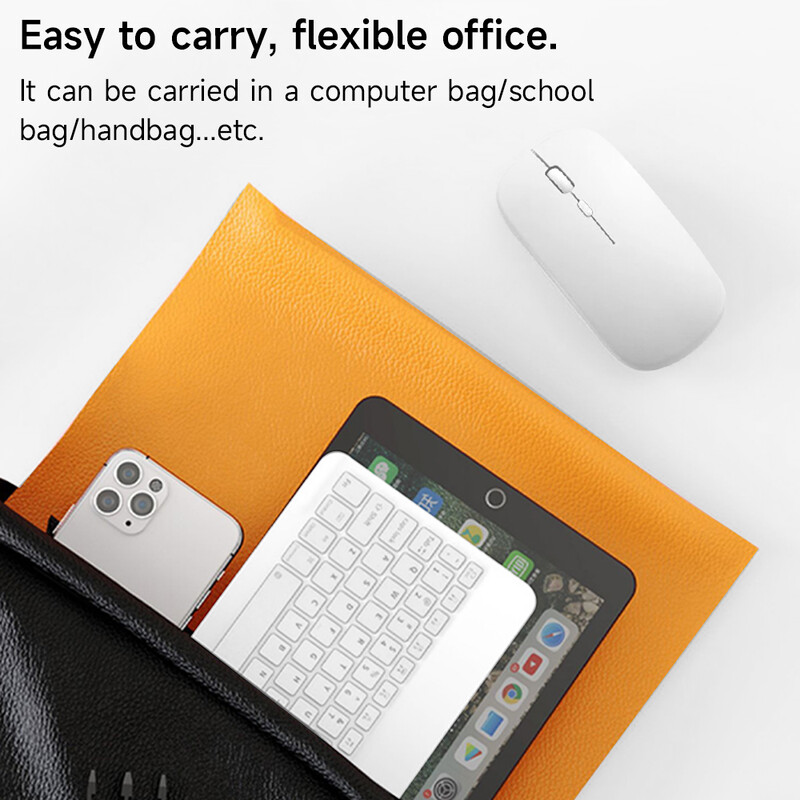 Belaidė klaviatūra, skirta iOS Android Windows Bluetooth Teclado, skirta Xiaomi Huawei Samsung Tablet Ispanų prancūzų arabų Rusija hebrajų