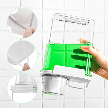 Detergent Dispenser Refillable Detergent Detergent Powder Empty Powder Tank Softener Δοχείο αποθήκευσης λευκαντικού με ζυγαριά