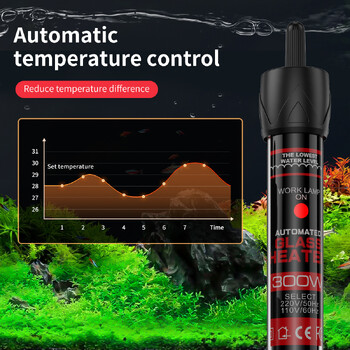 110v-220v термостат с регулируема температура Нагревателен прът 25W 50W 100W 200W 300W потопяем аквариум с топлина на водата