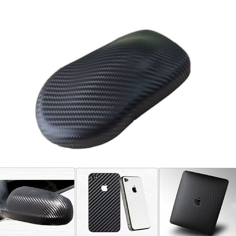 Melnas automašīnas vinila iesaiņojuma uzlīme 3D 4D 6D oglekļa šķiedras plēve Automašīnas iesaiņošanas folija klēpjdatora tālruņa vāciņš Motocikla matēta apdares plēves