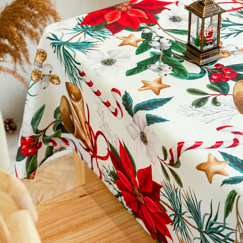 Коледна покривка златна камбанка 1бр