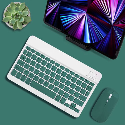 Ασύρματο πληκτρολόγιο tablet για iOS Android Windows για iPad Huawei Samsung Xiaomi Teclado πληκτρολόγιο και ποντίκι συμβατό με Bluetooth