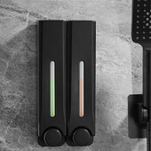 Dozator de săpun de 500ML Distribuitor de săpun de duș montat pe perete Dispenser de detergent pentru gel de duș pentru accesorii de baie