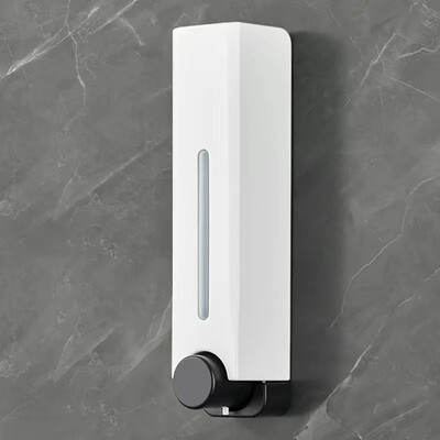 Dozator de săpun de 500ML Distribuitor de săpun de duș montat pe perete Dispenser de detergent pentru gel de duș pentru accesorii de baie