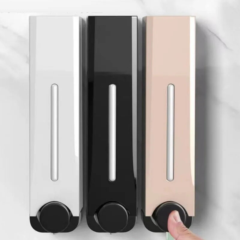 Dozator de săpun de 500ML Distribuitor de săpun de duș montat pe perete Dispenser de detergent pentru gel de duș pentru accesorii de baie