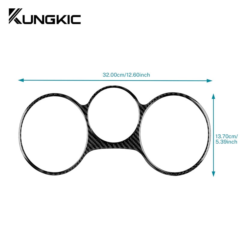 Autocolant din fibră de carbon moale reală pentru Seat Leon 2005 2006 2007 2008 2009 2010 2011 2012 Instrument de bord pentru bordul vitezometrului