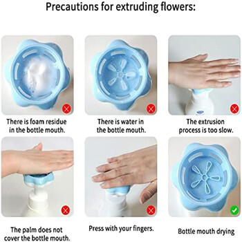 Vetta Hand Foam Dispenser Flower Shape Hand Soap Foam Dispenser Flower Stamp Dispenser Αφρώδης διανομέας σαπουνιού για παιδιά