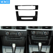 Για Bmw 3 Series 2005-2012 e90 e92 Πιάνο Μαύρο Κλιματιστικό CD Πίνακας Ελέγχου Πλαστικό Κάλυμμα Αυτοκινήτου Εσωτερικά Αξεσουάρ Αυτοκόλλητο