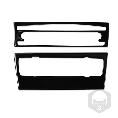 Για Bmw 3 Series 2005-2012 e90 e92 Πιάνο Μαύρο Κλιματιστικό CD Πίνακας Ελέγχου Πλαστικό Κάλυμμα Αυτοκινήτου Εσωτερικά Αξεσουάρ Αυτοκόλλητο