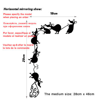 Αυτοκόλλητα Σχέδιο Ταπετσαρία Αστεία Αναρριχώμενα Τυρί Ποντίκια Φωτιστικό Διακόπτης Τοιχογραφία Αυτοκόλλητα PVC τοίχου αφίσα Διακόσμηση σπιτιού σαλονιού