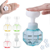 Vetta Flower Soap Dispenser Pump Bottle Kitchen Plastic Containers For Cosmetic Facial Cleanser Shampoo Shower 300Ml