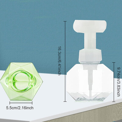 Vetta Flower Soap Dispenser Pump Bottle Kitchen Plastic Containers For Cosmetic Facial Cleanser Shampoo Shower 300Ml
