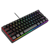 Mai multe culori 61 de taste USB cu fir RGB 60% Jocuri pe computer Tastaturi mici 60%