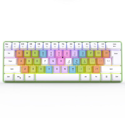 Mai multe culori 61 de taste USB cu fir RGB 60% Jocuri pe computer Tastaturi mici 60%