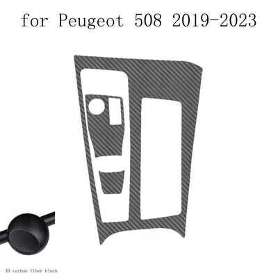 Ugljična vlakna za Peugeot 508 2019-2023 Film za automobil Naljepnice za unutrašnjost Središnja konzola Zupčanik Kontrolna ploča Zračna ploča za podizanje ručke