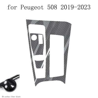 Ugljična vlakna za Peugeot 508 2019-2023 Film za automobil Naljepnice za unutrašnjost Središnja konzola Zupčanik Kontrolna ploča Zračna ploča za podizanje ručke