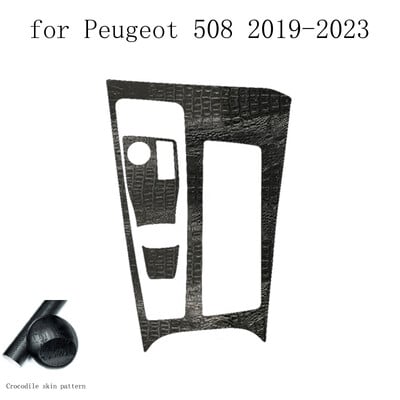 Ugljična vlakna za Peugeot 508 2019-2023 Film za automobil Naljepnice za unutrašnjost Središnja konzola Zupčanik Kontrolna ploča Zračna ploča za podizanje ručke