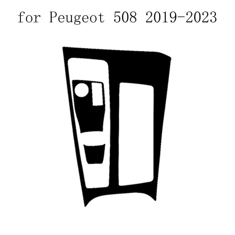 Ugljična vlakna za Peugeot 508 2019-2023 Film za automobil Naljepnice za unutrašnjost Središnja konzola Zupčanik Kontrolna ploča Zračna ploča za podizanje ručke