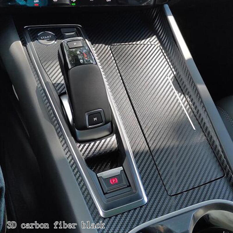 Ugljična vlakna za Peugeot 508 2019-2023 Film za automobil Naljepnice za unutrašnjost Središnja konzola Zupčanik Kontrolna ploča Zračna ploča za podizanje ručke