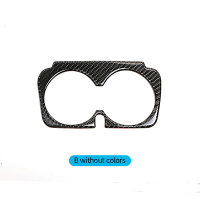 Szénszálas Mercedes Benz W205 C180 C200 C300 C osztályhoz középkonzol pohártartó díszkeret matrica autóbelső kiegészítők