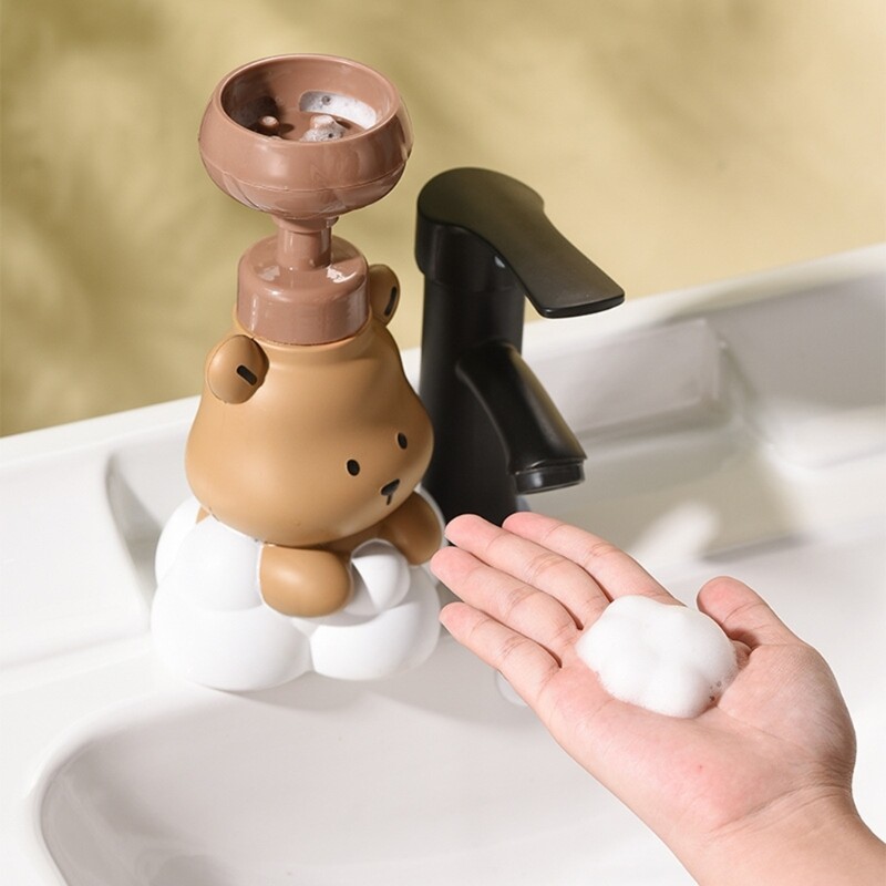 Medvehab készítő palack, hab adagoló fürdőszobai kézfertőtlenítőkhöz és sampon adagoló tartály