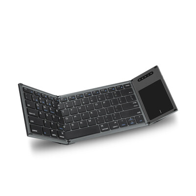 Tastatură pliabilă fără fir Bluetooth AJIUYU Mini tastatură reîncărcabilă cu touchpad pentru IOS Android Windows iPad tabletă telefon