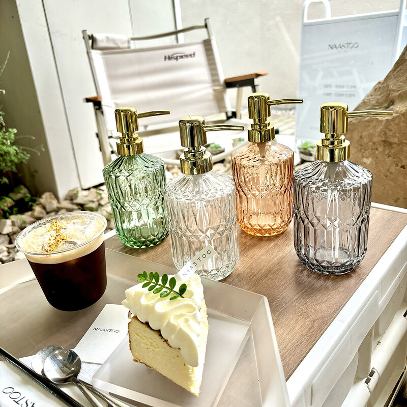 Posuda za dezinfekciju ruku u kupaonici Prijenosni stakleni putni dozator tekućeg sapuna 450 ml dozator šampona za pranje tijela Dodaci