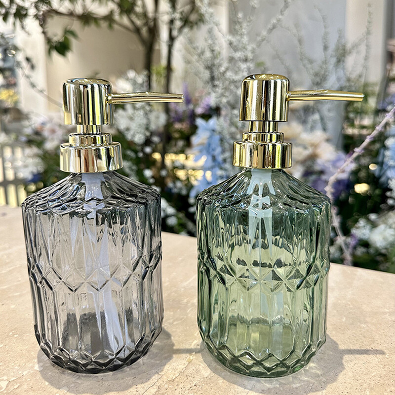 Posuda za dezinfekciju ruku u kupaonici Prijenosni stakleni putni dozator tekućeg sapuna 450 ml dozator šampona za pranje tijela Dodaci