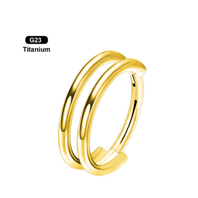 G23 Titan Inel pentru nas Clicker Hoop Septum tragus Cartilage Cercei Piercing Bijuterii pentru corp 16G