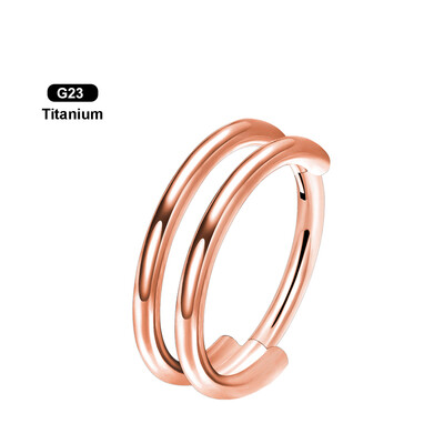 G23 Titan Inel pentru nas Clicker Hoop Septum tragus Cartilage Cercei Piercing Bijuterii pentru corp 16G