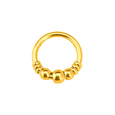 Flower Snake Heart Clicker Septum Piercing Jewelry CZ Zircon Daith Conch Σκουλαρίκι Bee Drop Nose Rings 316L Surgical Steel 16G